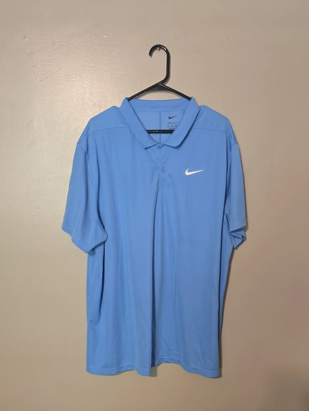 Nike Men's Dri-FIT Victory Sky Blue Solid Golf Polo Mens‎ Size XXL